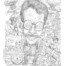 Caricature of Burgess Meredith - The Twilight Zone - Time Enough at Last - 1959